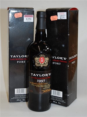 Lot 1251 - Taylor's LBV Port, 1997, two bottles, OB