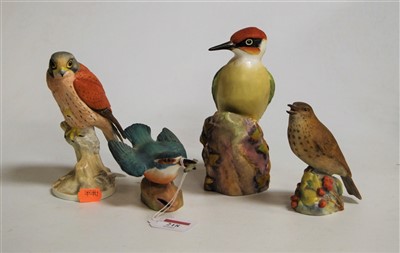 Lot 218 - A Royal Worcester model of a woodpecker No....