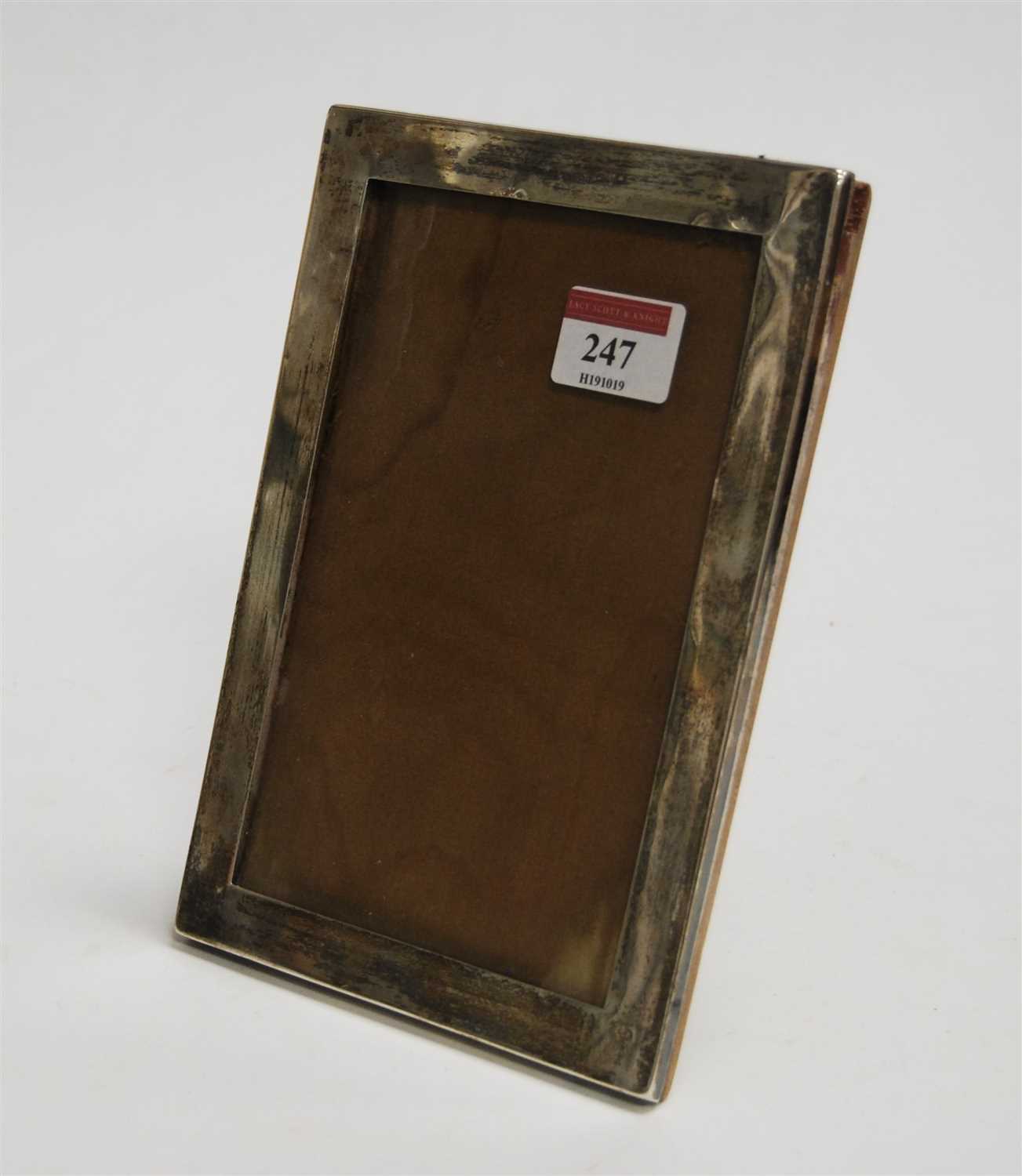 Lot 247 - A George V silver easel photograph frame, of...