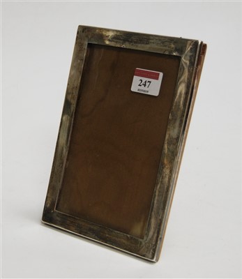 Lot 247 - A George V silver easel photograph frame, of...