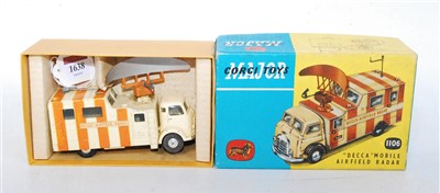 Lot 1638 - A Corgi Toys No. 1106 Decca mobile airfield...