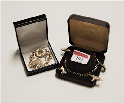 Lot 294 - A lady's Tiffany & Co continental silver chain...