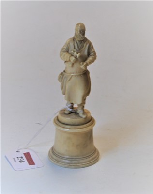 Lot 296 - An early 20th century German(?) ivory figure,...