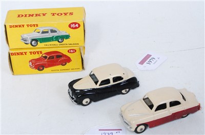 Lot 1979 - A Dinky Toys boxed saloon group to include No....