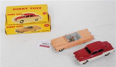 Lot 1980 - A Dinky Toys boxed saloon group to include No....