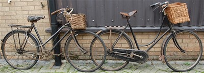 Lot 1126 - Two lady's mid-20th century vintage bicycles,...
