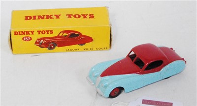 Lot 1985 - A Dinky Toys No. 157 Jaguar XK120 coupe...