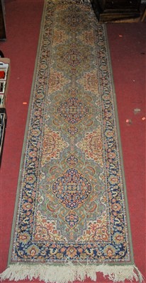 Lot 1145 - A Persian style machine woven green ground...