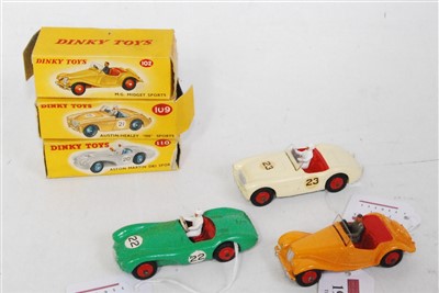 Lot 1991 - Three various boxed Dinky Toy sports car and...