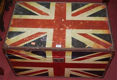 Lot 1192 - A contemporary Union Jack clad and stitched...