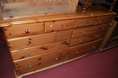 Lot 1198 - A modern pine sideboard, fitted with four...