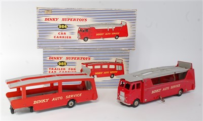 Lot 2010 - A Dinky Toys car carrier and trailer, boxed...