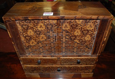 Lot 1230 - An early 20th century Japanese specimen wood...