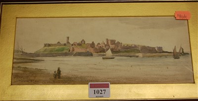 Lot 1027 - G Henderson - Peel Castle, Isle of Man,...