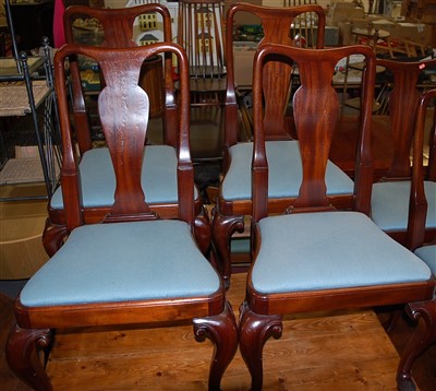 Lot 1271 - A set of eight early Georgian style mahogany...