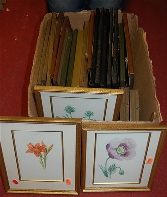 Lot 1081 - A box of assorted pictures and prints, all...