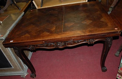 Lot 1284 - An early 20th century Belgian walnut parquet...