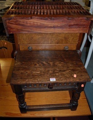 Lot 1290 - Occasional furniture to include; figured...