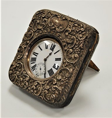 Lot 280 - A circa 1900 nickel cased Goliath pocket watch,...
