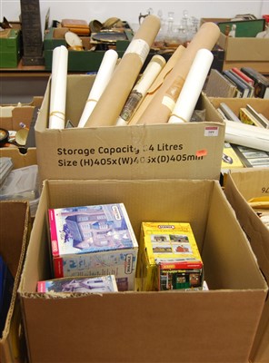 Lot 389 - Two boxes of miscellaneous rail related items...