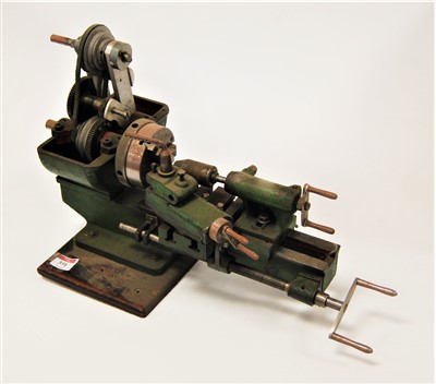 Lot 391 - A table top watchmaker's lathe