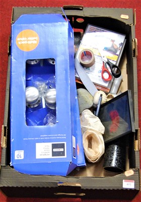 Lot 401 - Three boxes of miscellaneous items to include...