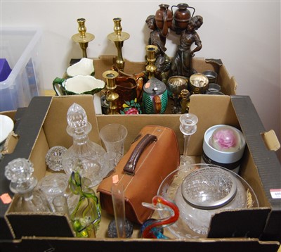 Lot 408 - Two boxes of miscellaneous items to include...