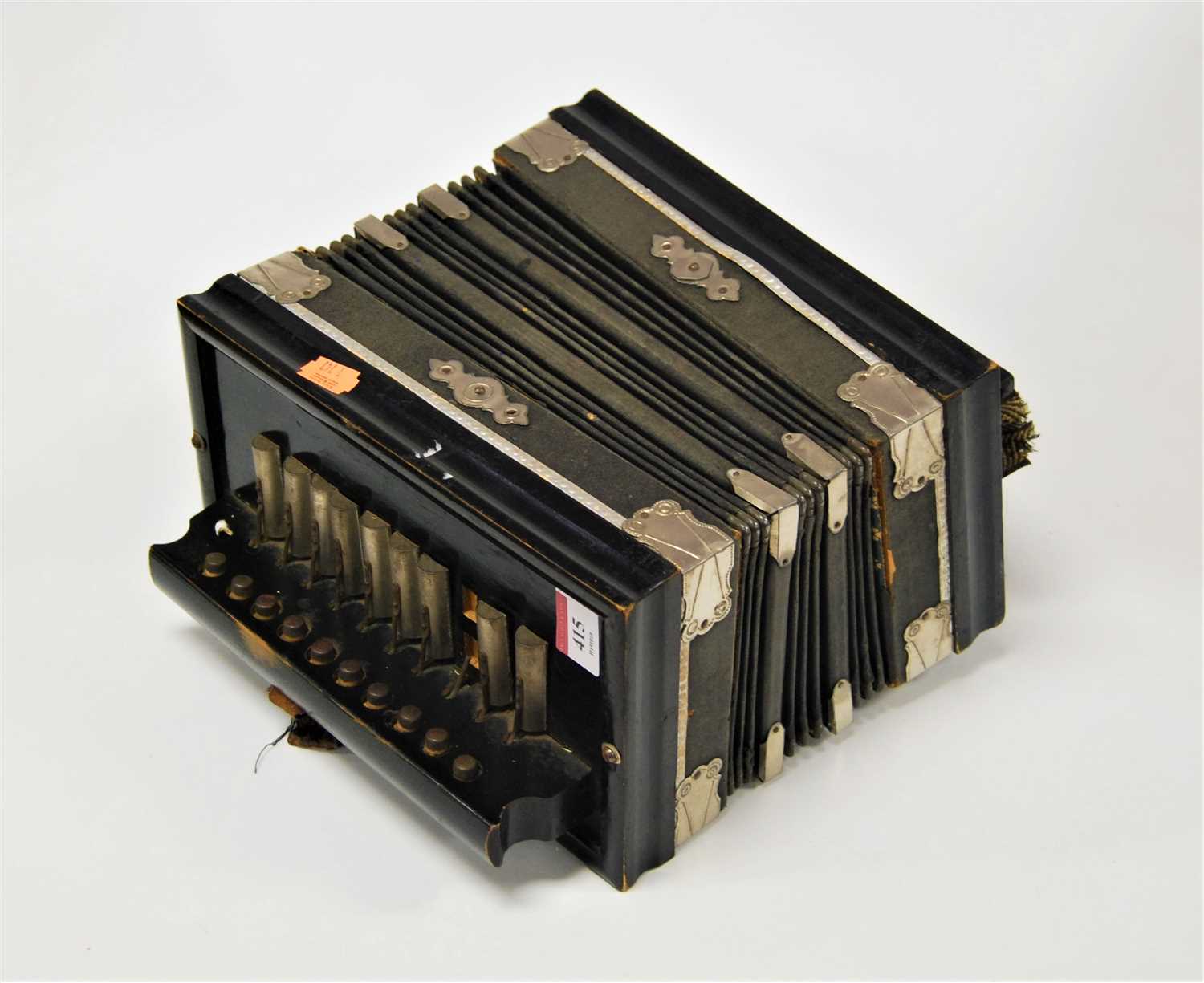 Lot 197 - A continental piano accordian, a/f