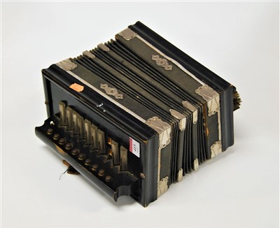 Lot 415 - A continental piano accordian, a/f