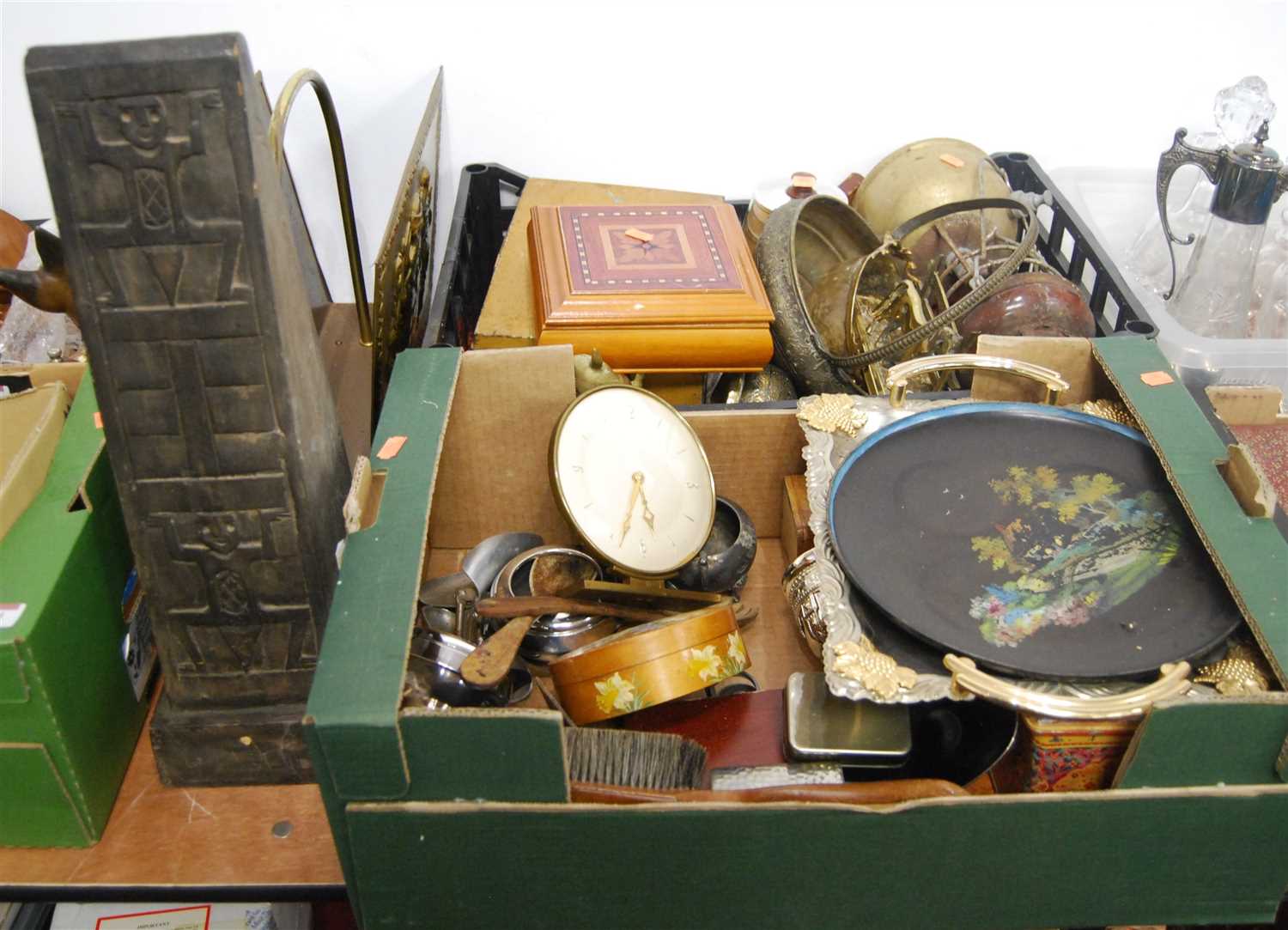 Lot 422 - Three boxes of miscellaneous items to include...