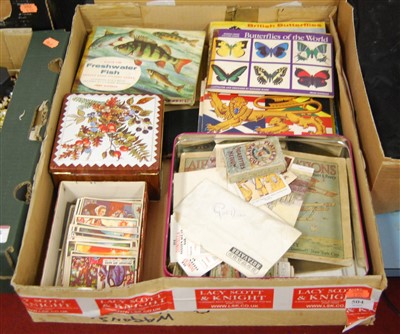 Lot 504 - A box of assorted collectors cards, to include...