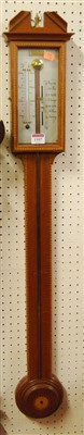 Lot 1107 - A reproduction mahogany and chequer strung...