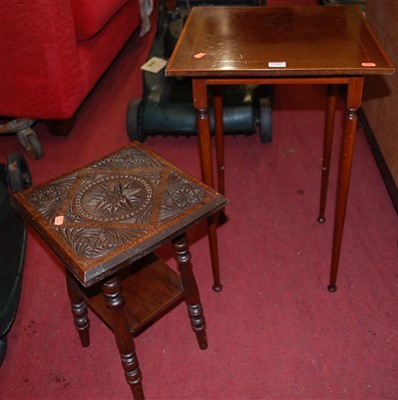 Lot 1384 - Occasional furniture, to include; an Edwardian...