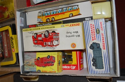 Lot 1403 - Six various boxed and playworn Dinky Toy...