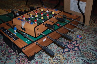 Lot 1478 - Two table top football games of different sizes