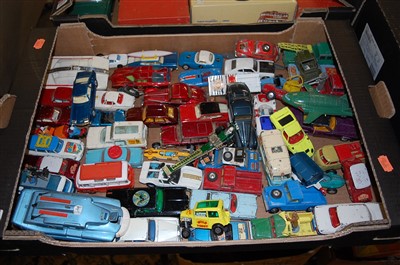 Lot 1470 - A quantity of playworn Corgi and Dinky Toys,...