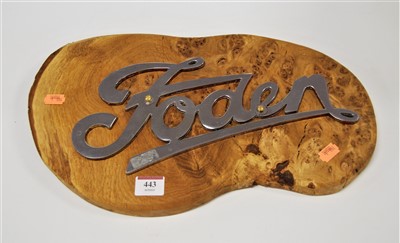 Lot 443 - An original Foden badge grille raised on a...