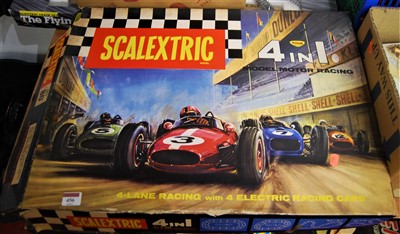 Lot 456 - A Scalextric 4 in 1 model motor racing gift...