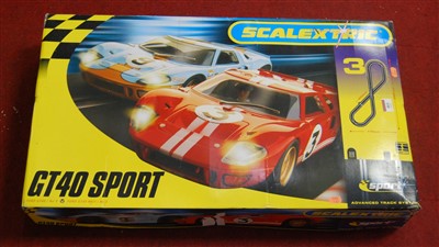 Lot 461 - A Scalextric GT40 Sport Advanced Track System...