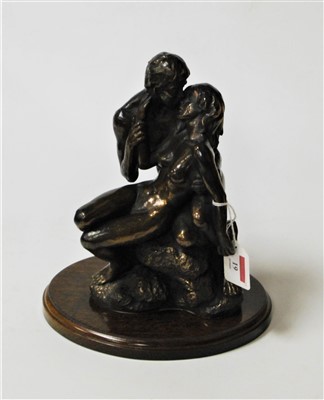 Lot 19 - A modern bronzed figure group entitled The...