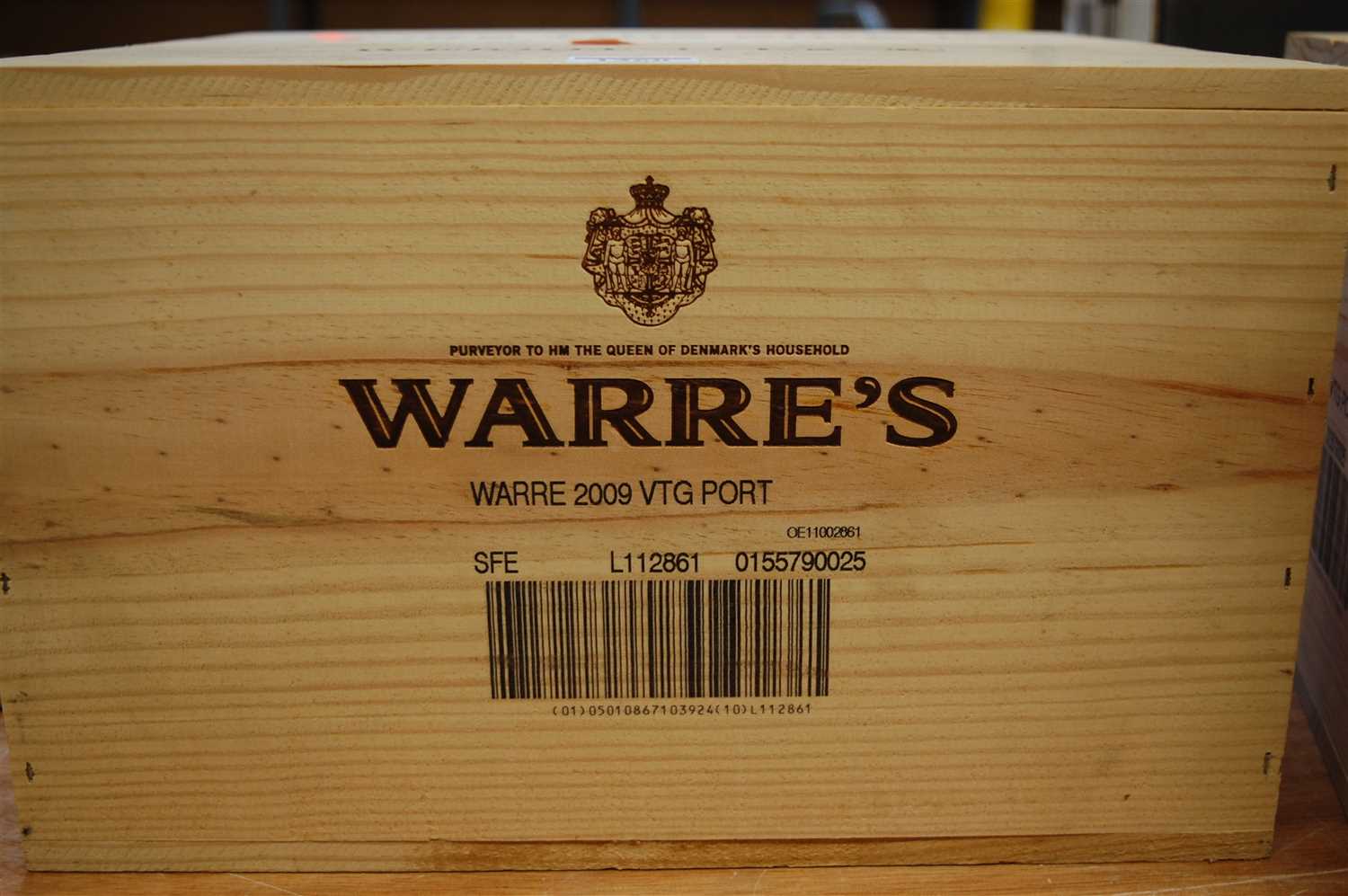 Lot 1261 - Warre's, 2009 vintage port, six bottles (OWC)