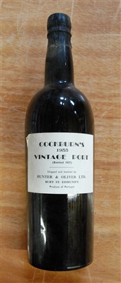 Lot 1268 - Cockburn's, 1955 vintage port, shipped and...