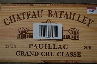 Lot 1007 - Château Batailley, 2010, Pauillac, twelve...