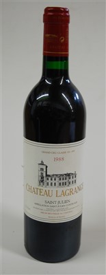 Lot 1009 - Château Lagrange, 1988, St Julien, one bottle
