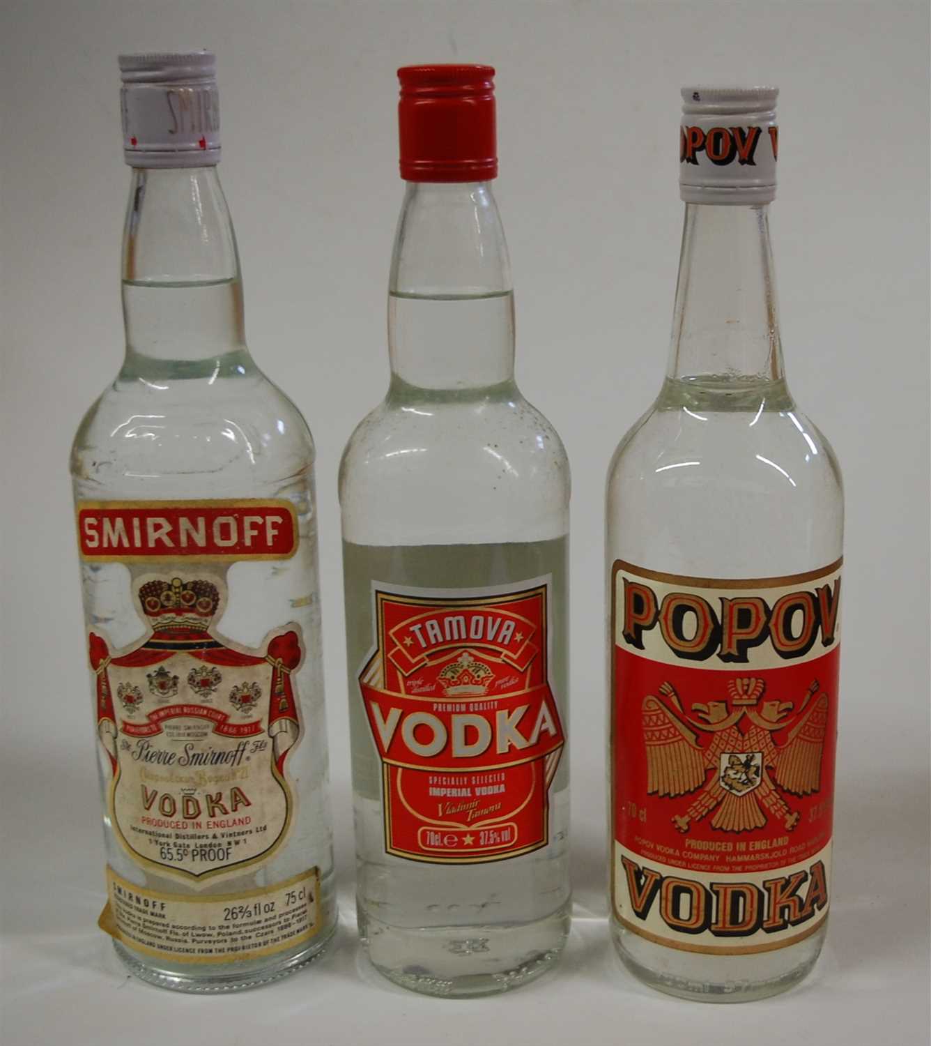 Lot 1309 - Smirnoff vodka, 75cl, 65.5° proof, four...