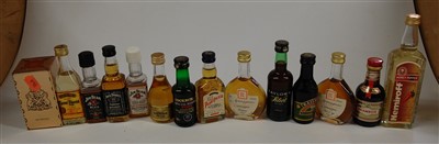 Lot 1406 - A quantity of spirit miniatures, to include...