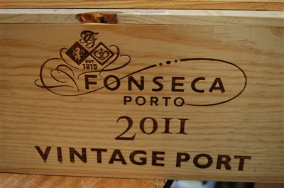 Lot 1262 - Fonseca, 2011 vintage port, six bottles (OWC)