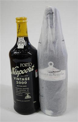 Lot 1276 - Niepoort, 2000 vintage port, one bottle; and...