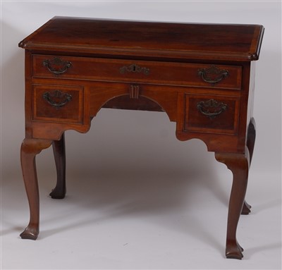 Lot 2495 - An early George III mahogany and crossbanded...