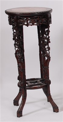 Lot 2317 - A Circa 1900 Chinese 'rosewood' and rouge...